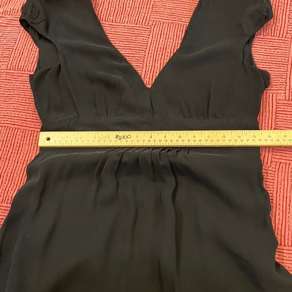 Fornarina women’s large silk Black V-Neck Dress - Picture 13 of 16